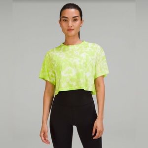 All Yours Cropped Cotton T-Shirt *TYE DYE